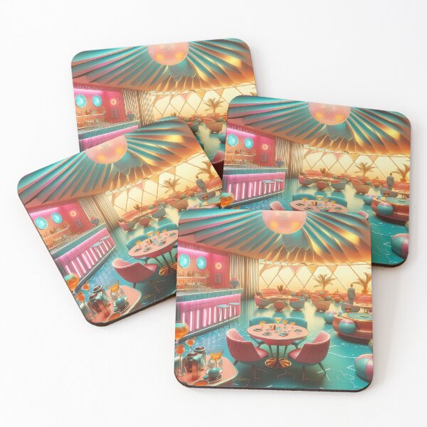 Item preview, Retro Atomic Futuristic Space Age New Florida Lounge designed and sold by Lee Hiller Designs.