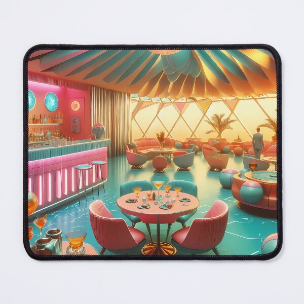 Item preview, Retro Atomic Futuristic Space Age New Florida Lounge designed and sold by Lee Hiller Designs.