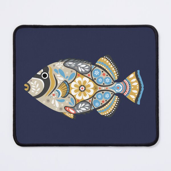 Item preview, Colorful Picasso Triggerfish – Folk Art by heidiannemorris © designed and sold by FOLK ART FUSION by heidiannemorris.