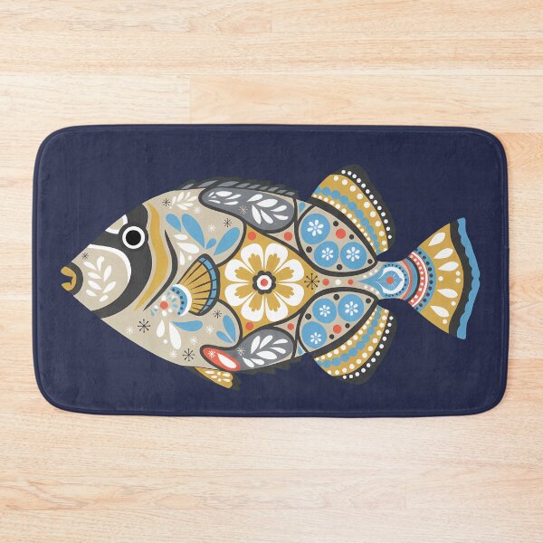 Item preview, Colorful Picasso Triggerfish – Folk Art by heidiannemorris © designed and sold by FOLK ART FUSION by heidiannemorris.