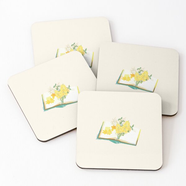Item preview, Cottagecore Yellow Wildflowers Blooming from Open Book designed and sold by Akira Design Store.