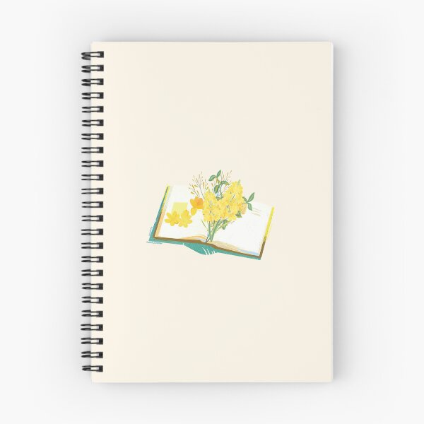 Item preview, Cottagecore Yellow Wildflowers Blooming from Open Book designed and sold by Akira Design Store.