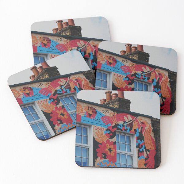 Item preview, Colourful Mural on building designed and sold by lilyrosejessicaarts.