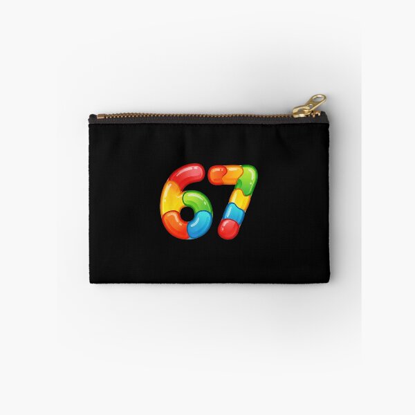 Item preview, 67 Colorful Bubble Number Meme Style designed and sold by gladysenglish.