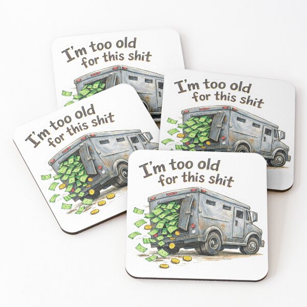Item preview, Tired Cash Truck – I'm Too Old Sticker designed and sold by Felixuss.