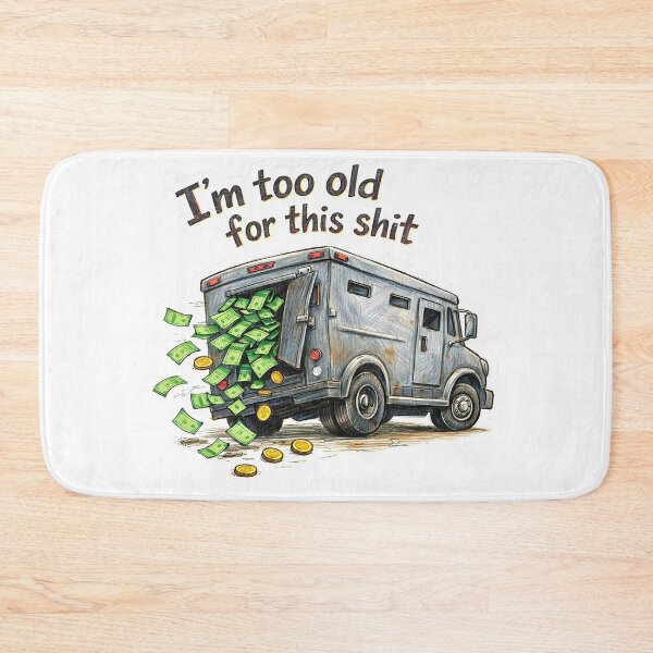 Item preview, Tired Cash Truck – I'm Too Old Sticker designed and sold by Felixuss.