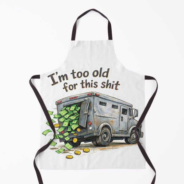 Item preview, Tired Cash Truck – I'm Too Old Sticker designed and sold by Felixuss.