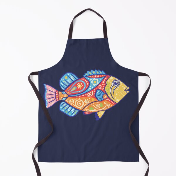 Item preview, Colorful Picasso Triggerfish – Folk Art by heidiannemorris © designed and sold by FOLK ART FUSION by heidiannemorris.