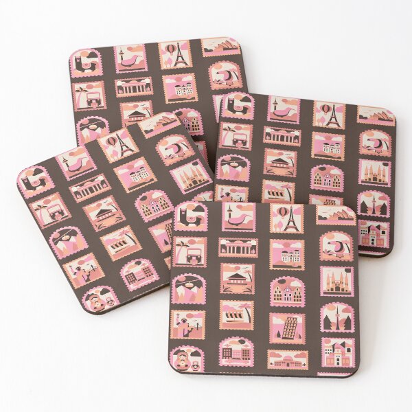 Item preview, Global Getaway Stamp Art - Café Passport designed and sold by PunjabanJatti.