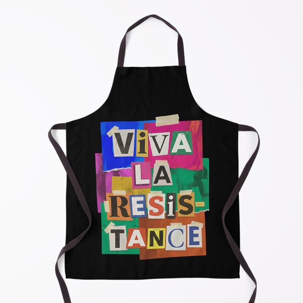 Item preview, Viva La Resistance Colorful Collage Protest Poster designed and sold by SkeletonsDanger.