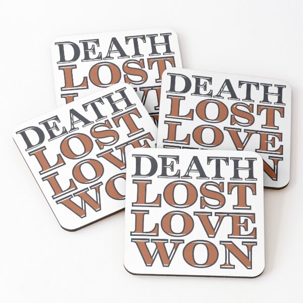 Item preview, Death Lost Love Won Christian Typography designed and sold by Nimkaew.