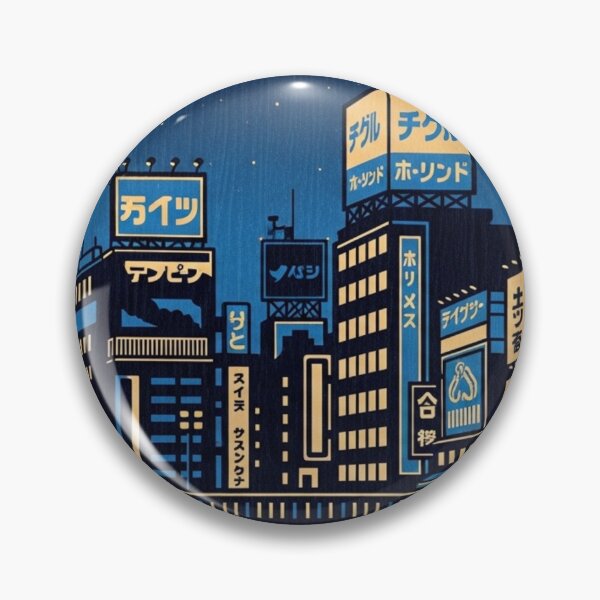 Artikelvorschau, Japanische Stadt bei Nacht entworfen und verkauft von Only Words.