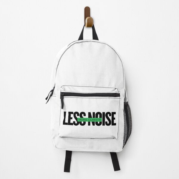 Item preview, Less Noise. More Clarity. – Minimalist Focus Quote | Clean Mindset Typography designed and sold by AXIS-EQUILIBRIO.