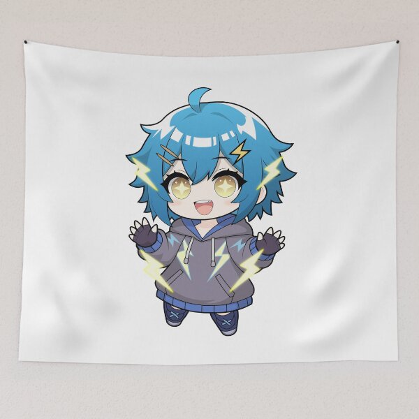 Item preview, Chibi Electric Thunder Girl - Kawaii Lightning Power Kid designed and sold by RyanBelandres.