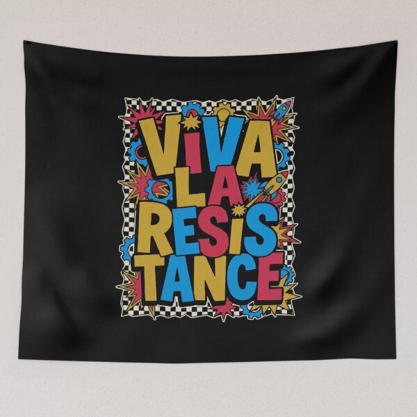 Item preview, Viva La Resistance Cutout Banner Protest Message designed and sold by SkeletonsDanger.