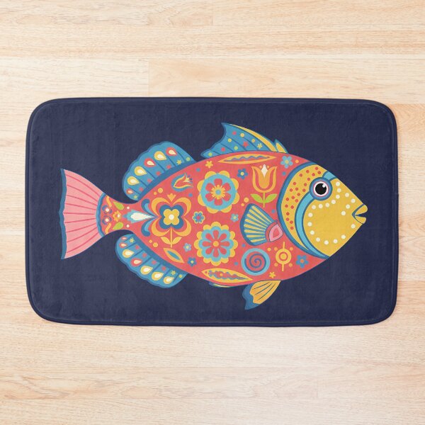 Item preview, Colorful Picasso Triggerfish – Folk Art by heidiannemorris © designed and sold by FOLK ART FUSION by heidiannemorris.