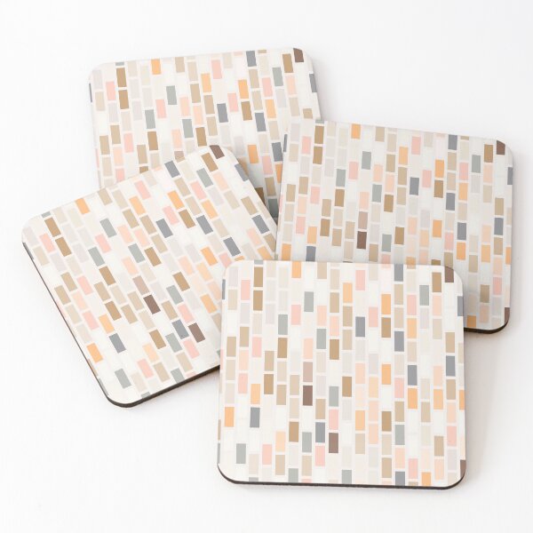 Item preview, Step Ladder | Brick Bond | Vertical | Earthy Pale designed and sold by Annette Chabidon Studio.