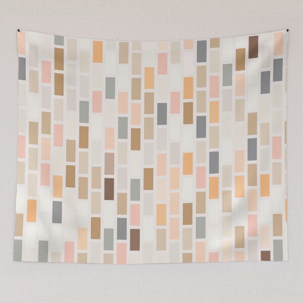 Item preview, Step Ladder | Brick Bond | Vertical | Earthy Pale designed and sold by Annette Chabidon Studio.