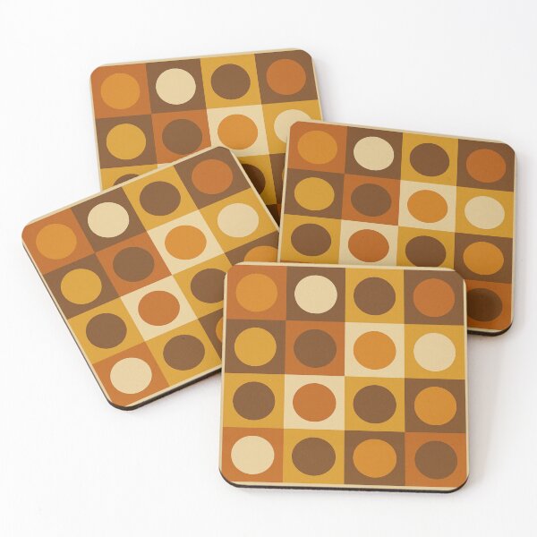 Item preview, Retro Geometric Gradient Square and Circle Pattern designed and sold by tonymagnerart.