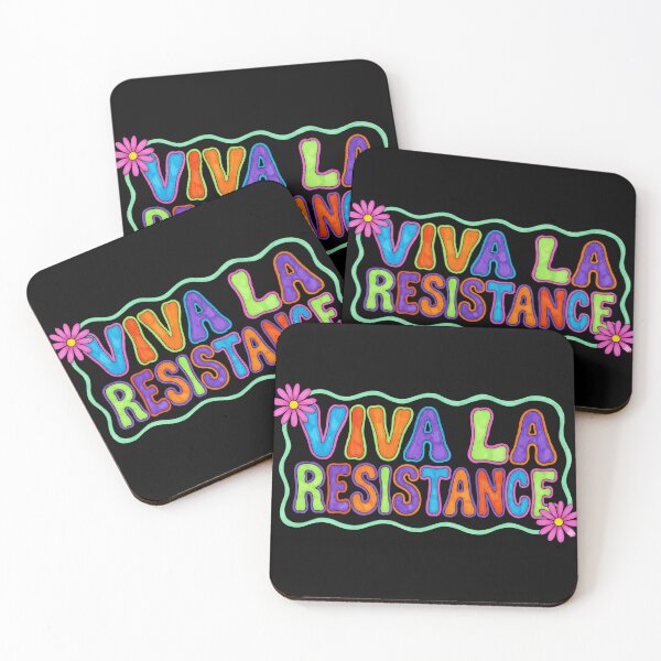 Item preview, Viva La Resistance Floral Outline Solidarity designed and sold by SkeletonsDanger.
