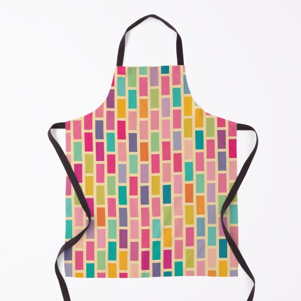 Item preview, Step Ladder | Brick Bond | Vertical | Retro Rainbow designed and sold by Annette Chabidon Studio.