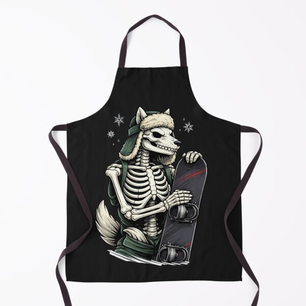 Item preview, Wolf Skeleton Snowboarder – Winter Sports Adventure Aesthetic Art designed and sold by ColorSplash123.
