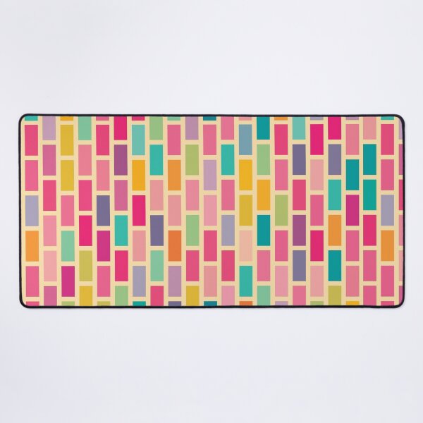 Item preview, Step Ladder | Brick Bond | Vertical | Retro Rainbow designed and sold by Annette Chabidon Studio.