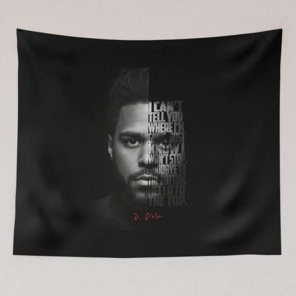 Item preview, Black and white J Cole quote. designed and sold by Enea Kelo.