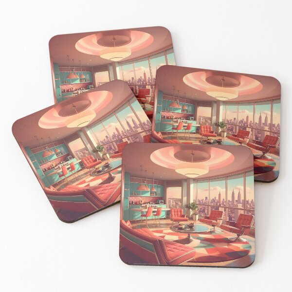 Item preview, Retro Atomic Futuristic Space Age Apartment designed and sold by Lee Hiller Designs.