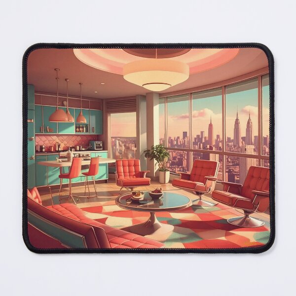 Item preview, Retro Atomic Futuristic Space Age Apartment designed and sold by Lee Hiller Designs.