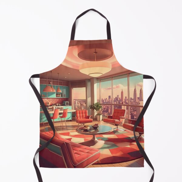 Item preview, Retro Atomic Futuristic Space Age Apartment designed and sold by Lee Hiller Designs.