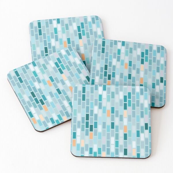 Item preview, Step Ladder | Brick Bond | Vertical | Blue Gemstone designed and sold by Annette Chabidon Studio.