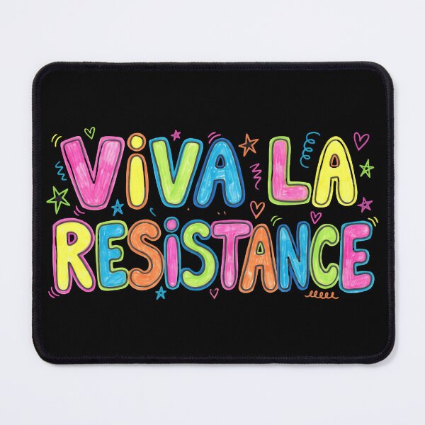 Item preview, Viva La Resistance Bright Playful Activist Statement designed and sold by SkeletonsDanger.