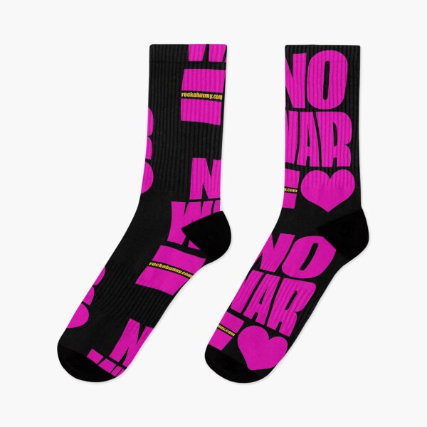 Item preview, No War = Love (black) designed and sold by RockabunnyShop.