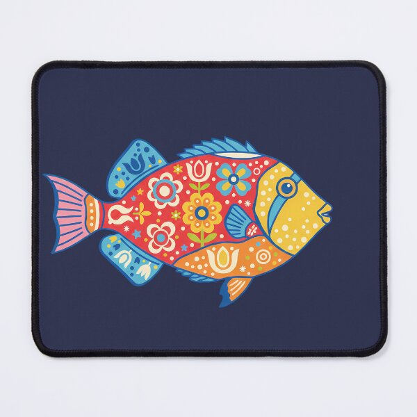 Item preview, Colorful Picasso Triggerfish – Folk Art by heidiannemorris © designed and sold by FOLK ART FUSION by heidiannemorris.