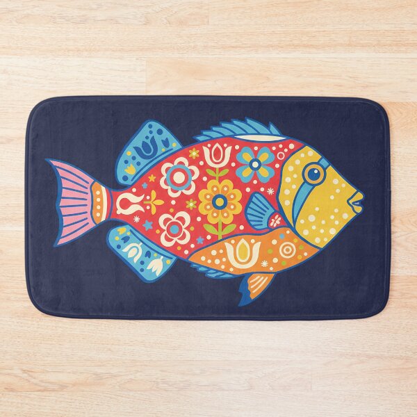 Item preview, Colorful Picasso Triggerfish – Folk Art by heidiannemorris © designed and sold by FOLK ART FUSION by heidiannemorris.