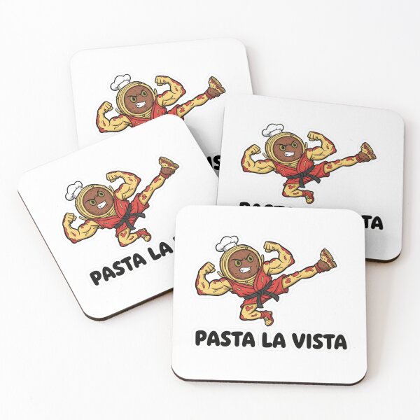 Item preview, Pasta La Vista – Funny Spaghetti Martial Arts Sticker designed and sold by Imaginarium of Chaos falcon88 .