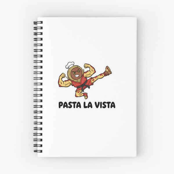 Item preview, Pasta La Vista – Funny Spaghetti Martial Arts Sticker designed and sold by Imaginarium of Chaos falcon88 .