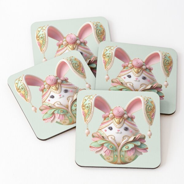 Item preview, Fashionable Easter Egg with Rabbit Ears Chic Design designed and sold by ideandesign.