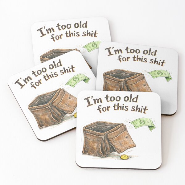 Item preview, Empty Wallet – I'm Too Old Sticker designed and sold by Felixuss.