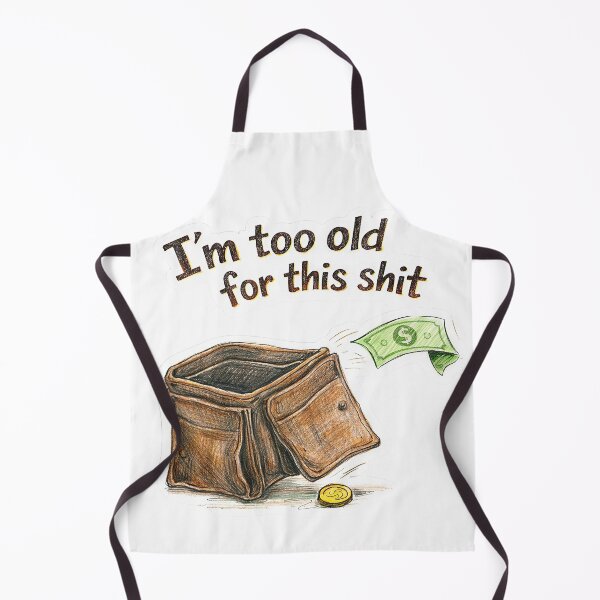 Item preview, Empty Wallet – I'm Too Old Sticker designed and sold by Felixuss.