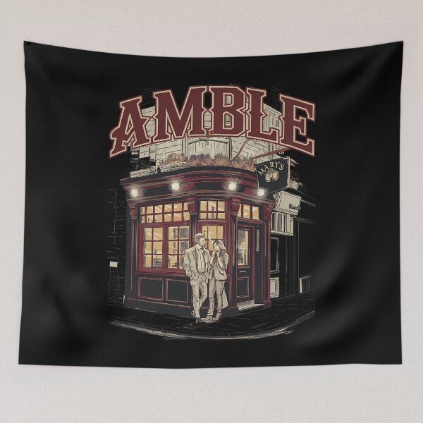 Item preview, Amble Mary'S Pub Dublin Bar Illustration  designed and sold by adibhyper.