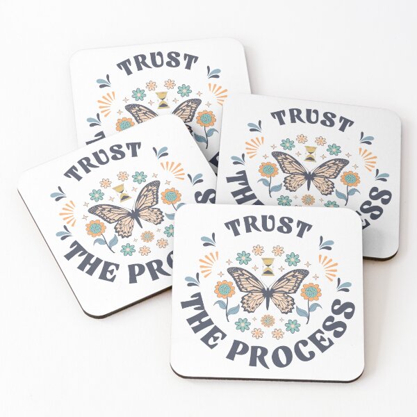 Item preview, Trust the Process - Butterfly with Flowers Boho Design designed and sold by Pepca.