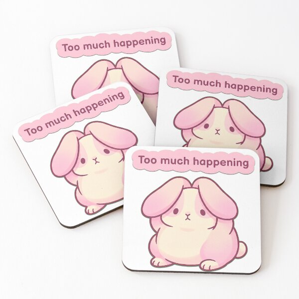 Item preview, Too Much Happening Kawaii Bunny designed and sold by Visual Dept..