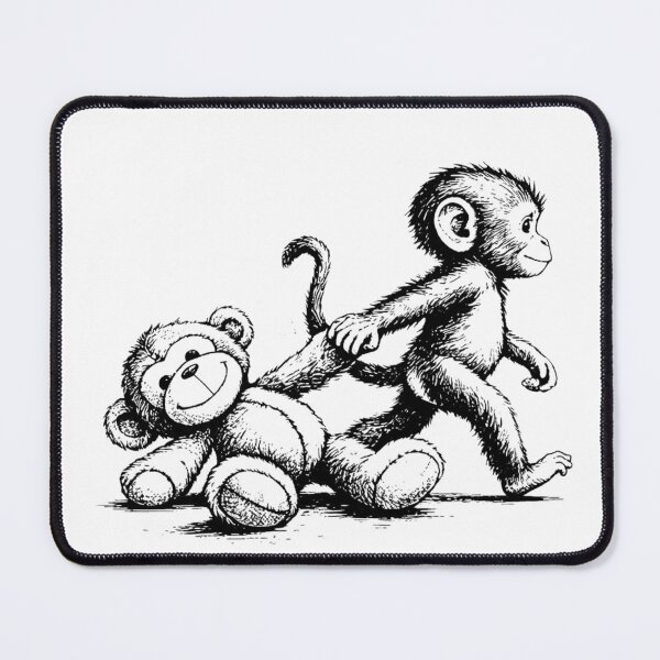 Item preview, Baby Monkey Teddy Bear Cute Kids Nursery Animal designed and sold by artcultreone.