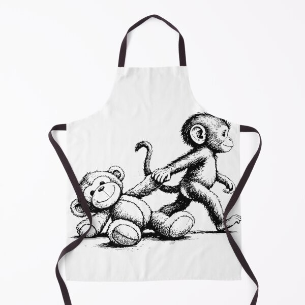 Item preview, Baby Monkey Teddy Bear Cute Kids Nursery Animal designed and sold by artcultreone.