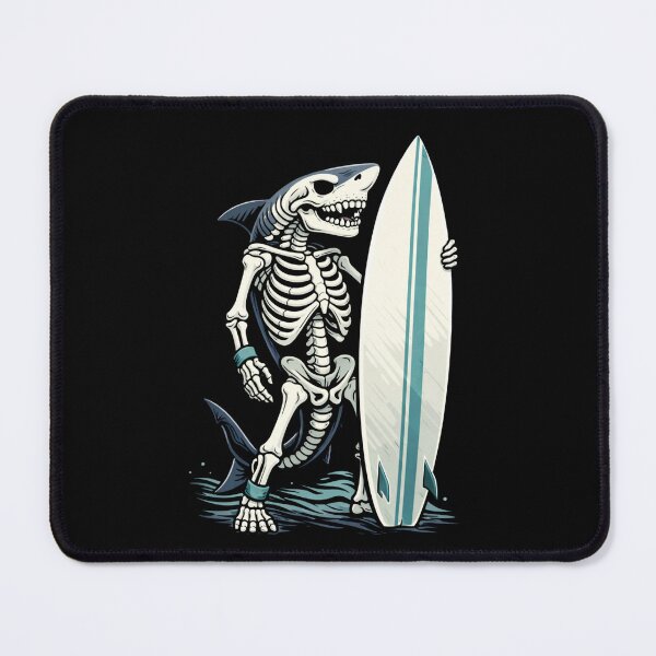 Item preview, Surfer Shark Skeleton – Summer Beach Sport Aesthetic Art designed and sold by ColorSplash123.
