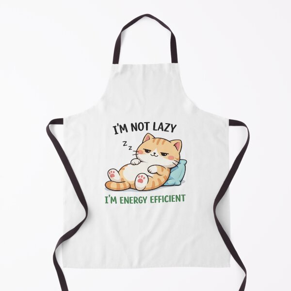 Item preview, Energy Efficient Cat – Funny Lazy Cat Meme Design designed and sold by BShop20 – Cute Funny Tees & Gifts.