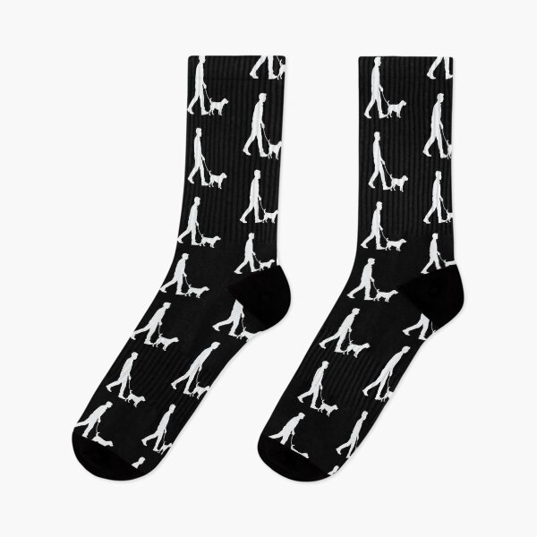 Artikelvorschau, Hundesilhouette beim Spazierengehen – Minimalistisches Design für Tierliebhaber entworfen und verkauft von BrushRushX.