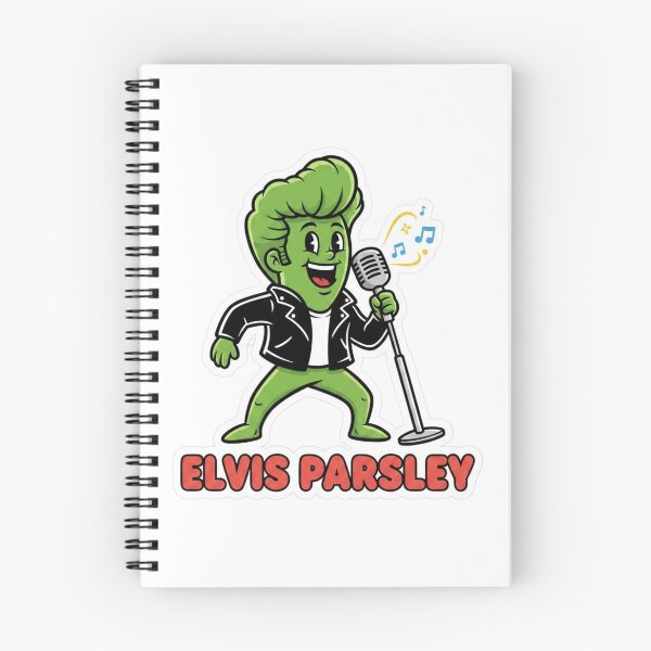 Item preview, Elvis Parsley – Retro Rock Herb Pun Sticker designed and sold by Imaginarium of Chaos falcon88 .